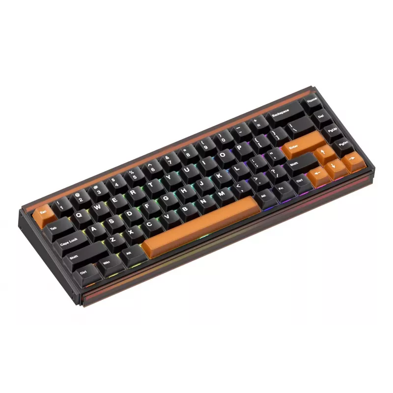AKKO RAY68-HE Brown Tastiera Meccanica da Gaming 68 Tasti Tri-Mode Wireless