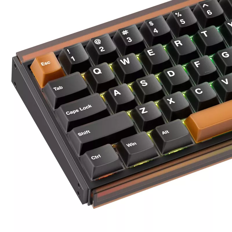 AKKO RAY68-HE Brown Tastiera Meccanica da Gaming 68 Tasti Tri-Mode Wireless