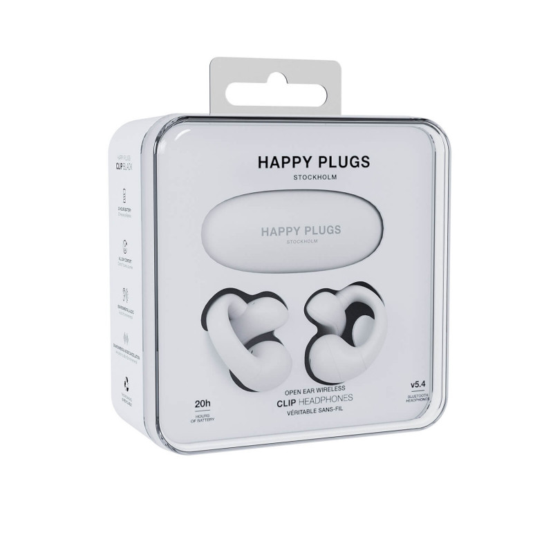 TURA SCANDINAVIA AB Happy Plugs Clip - auricolari True Wireless open-ear (bianco)
