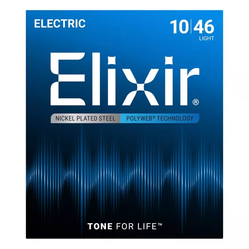 Corde per chitarra elettrica Elixir 12050 Light (10-46) PW - Rivestimento Polyweb