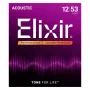 Corde per chitarra acustica Elixir 16052 Phosphor Bronze Light NANOWEB (12-53)