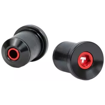 Tilt Bar Ends 22 Size - nero - composito in nylon - coppia