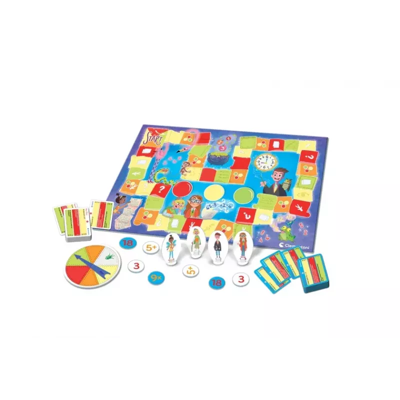 Clementoni Naukowa Zabawa Gioco da Tavolo Didattico Matematica Imparo Giocando 50778