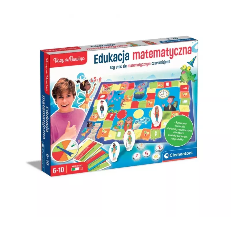 Clementoni Naukowa Zabawa Gioco da Tavolo Didattico Matematica Imparo Giocando 50778