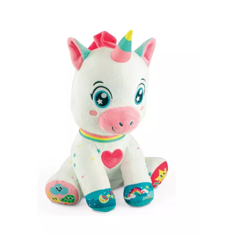 Clementoni Sweet Peluche Interattivo Unicorno Luci & Canta Lingua Polacca 50937