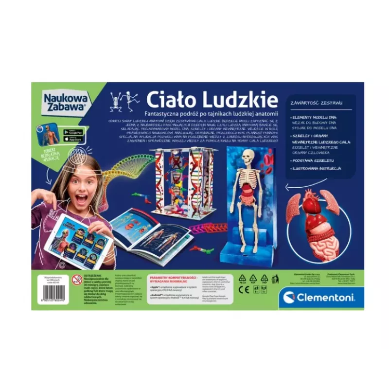 Clementoni Science Fun Corpo Umano Lingua Polacca 60249