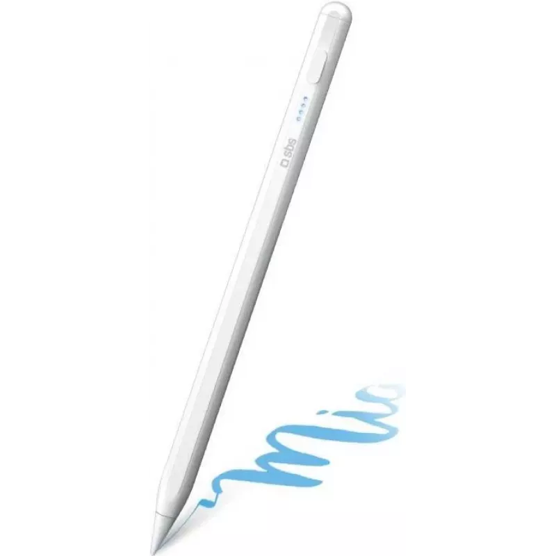 SBS TESTYLUSCAPW stylus pen attivo per iPad - bianco