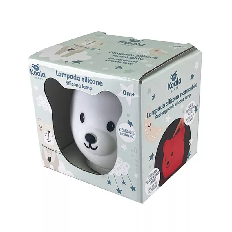 Koala Games G2535 Lampada in silicone orso ricaricabile