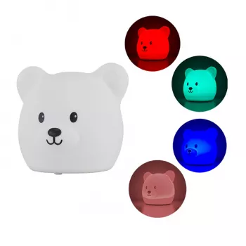 Koala Games G2535 Lampada in silicone orso ricaricabile