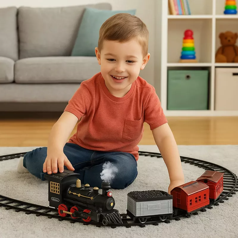 Koala Games G2599 Treno merci a vapore elettrico giocattolo