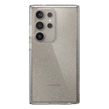 Speck Presidio Lux Custodia con glitter per Samsung Galaxy S24 Ultra (trasparente / glitter oro)