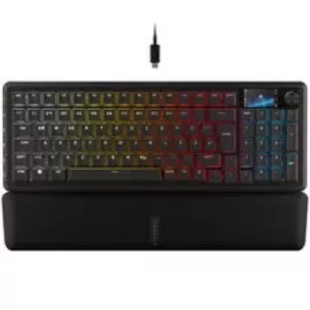 Corsair Vanguard 96 tastiera gaming wireless, meccanica, RGB, display LCD, layout DE - nero