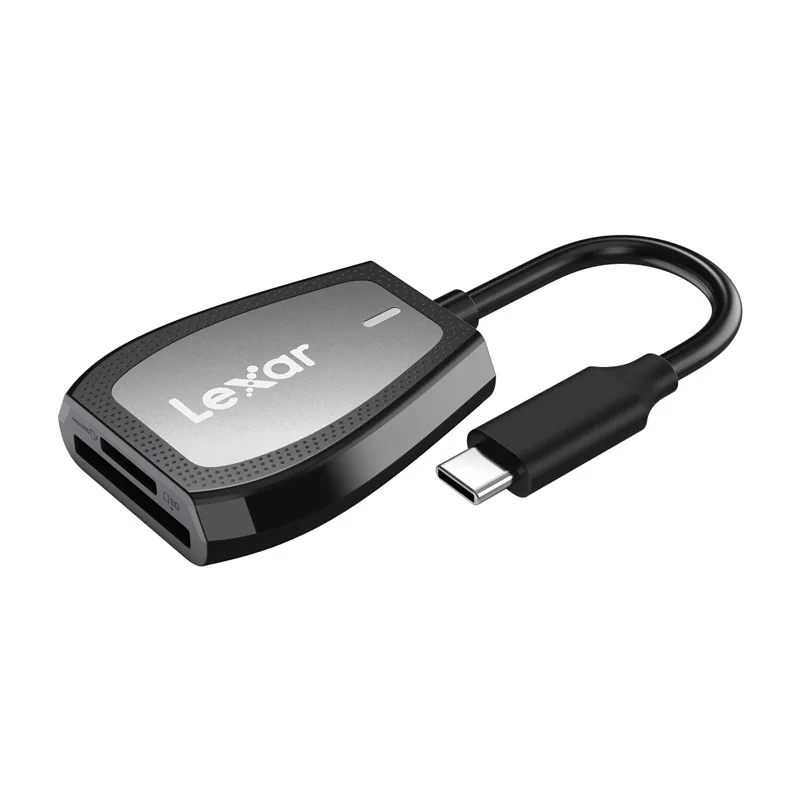 Lexar lettore di schede di memoria SD/microSD dual-slot, USB-C