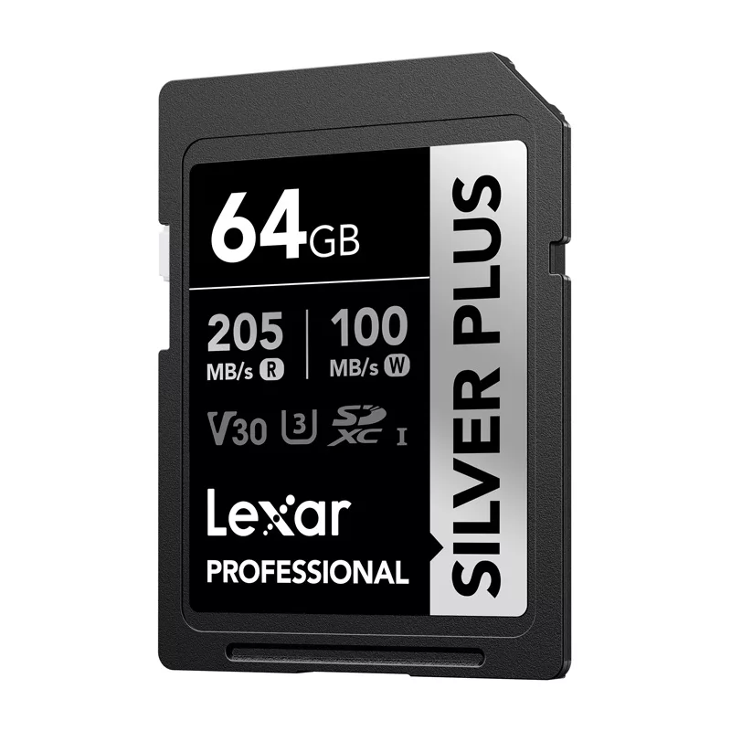 Lexar Professional SILVER PLUS SDXC 64GB scheda di memoria UHS-I U3 V30 A2