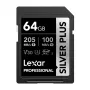 Lexar Professional SILVER PLUS SDXC 64GB scheda di memoria UHS-I U3 V30 A2