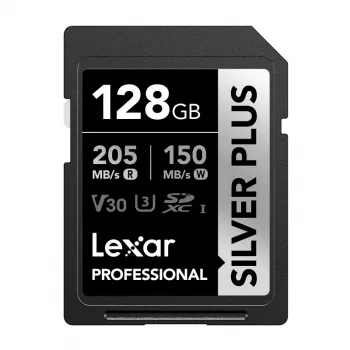 Lexar Professional SILVER PLUS SDXC 128GB scheda di memoria UHS-I U3 V30