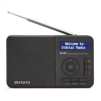 Aiwa RD-40DAB/BK nero radio portatile DAB+ & FM con Bluetooth