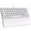 Rampage PLOWERK60 Tastiera meccanica gaming 60% bianca con switch blu RGB USB-C
