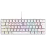 Rampage PLOWERK60 Tastiera meccanica gaming 60% bianca con switch blu RGB USB-C