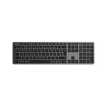 Satechi Slim X3 Tastiera Bluetooth, layout svizzero, Space Gray/Black Keys