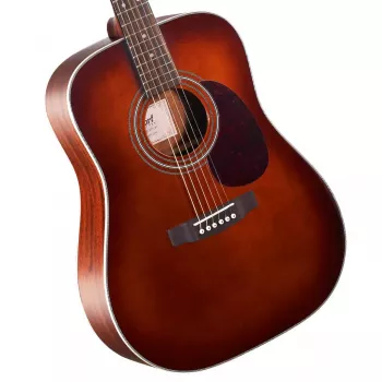 Cort Earth 70 BR Chitarra acustica - Dreadnought, tavola in abete Sitka massello, fondo e fasce in mogano, Natural Satin