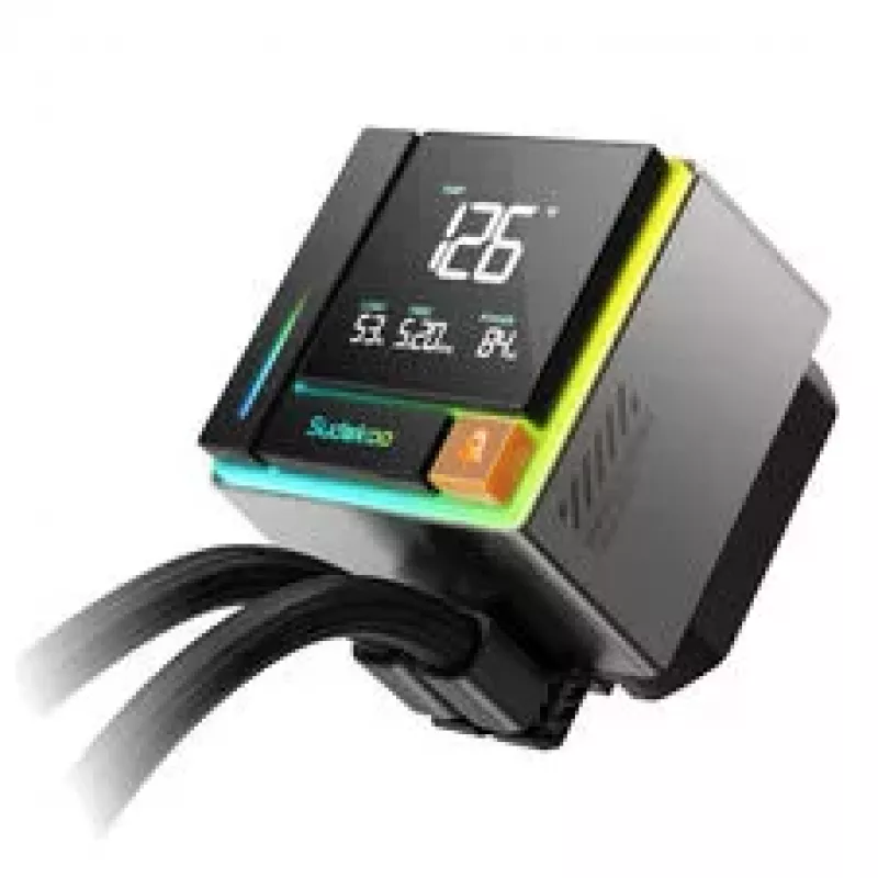 Sudokoo Energlo 360 dissipatore CPU liquido AiO, display LCD, ARGB - 360mm, nero