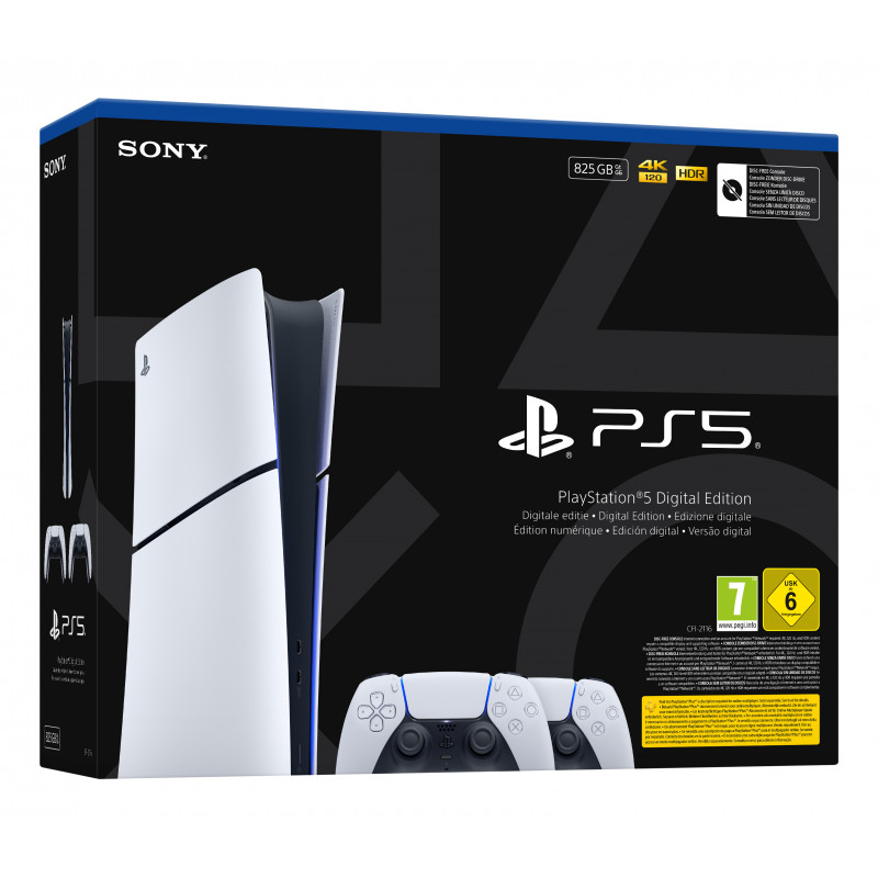 Sony PlayStation 5 Digital Edition Slim console (CFI-2116B01Y) con controller DualSense Wireless - bianco