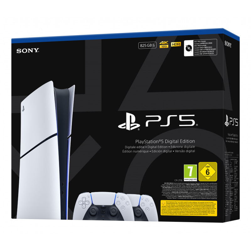 Sony PlayStation 5 Digital Edition Slim console (CFI-2116B01Y) con controller DualSense Wireless - bianco