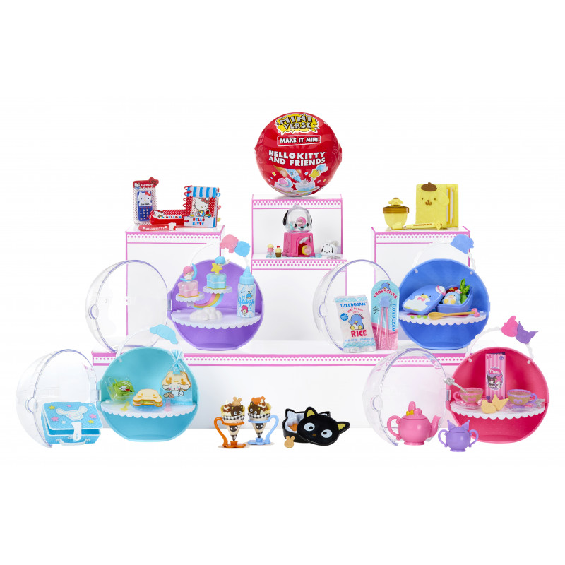 MGA's Miniverse - Make It Mini SANRIO Hello Kitty serie 4 capsula cieca set fai da te