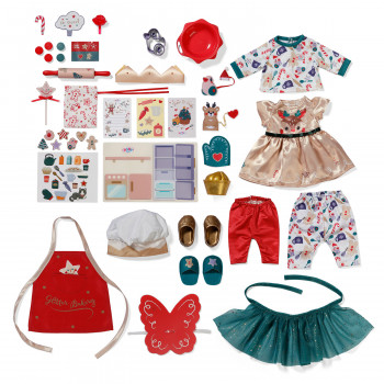 ZAPF CREATION BABY born calendario dell'avvento 2024 – 24 sorprese, vestiti e accessori per bambole, dai 3 anni