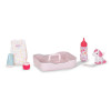 ZAPF CREATION BABY born set per l'ora della nanna – pigiama per bambola 3 pezzi, cappello e ciuccio per bambole da 43 cm