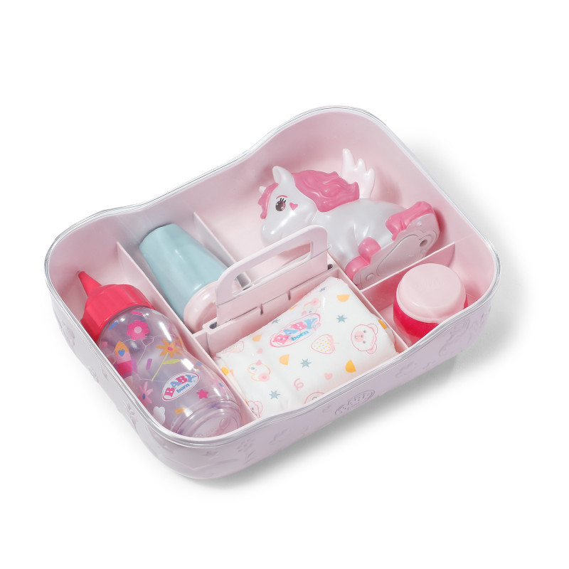 ZAPF CREATION BABY born set per l'ora della nanna – pigiama per bambola 3 pezzi, cappello e ciuccio per bambole da 43 cm