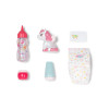 ZAPF CREATION BABY born set per l'ora della nanna – pigiama per bambola 3 pezzi, cappello e ciuccio per bambole da 43 cm