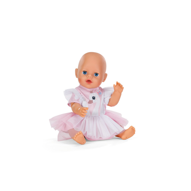 ZAPF CREATION BABY born vestito cigno 43cm outfit per bambola