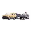 SIKU Blister Land Rover Defender Safari con gommone