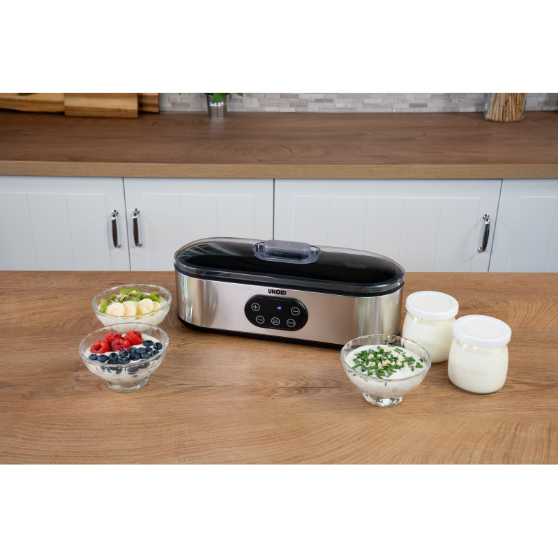 UNOLD 38726 Jogi Yogurtiera, 4 x 180 ml vasetti di vetro