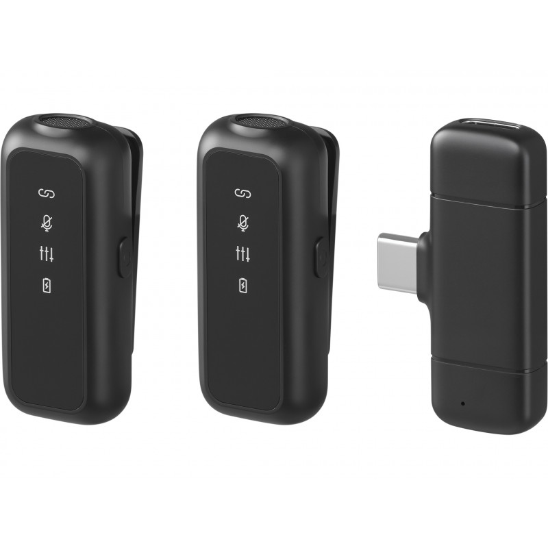 SANDBERG Streamer USB-C Wireless Mic x2 - Set doppio microfono - 20 Hz - 20 kHz