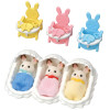Sylvanian Families set starter tre gemelli - set gioco accessori per la cura dei bebè