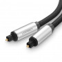 Cavo audio ottico digitale Toslink UGREEN, alluminio intrecciato, 1 m grigio