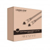 Cavo audio ottico digitale Toslink UGREEN, alluminio intrecciato, 1 m grigio