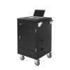 LEBA Flex 24 trolley per notebook per 24 notebook fino a 15,6 pollici - grigio chiaro/antracite