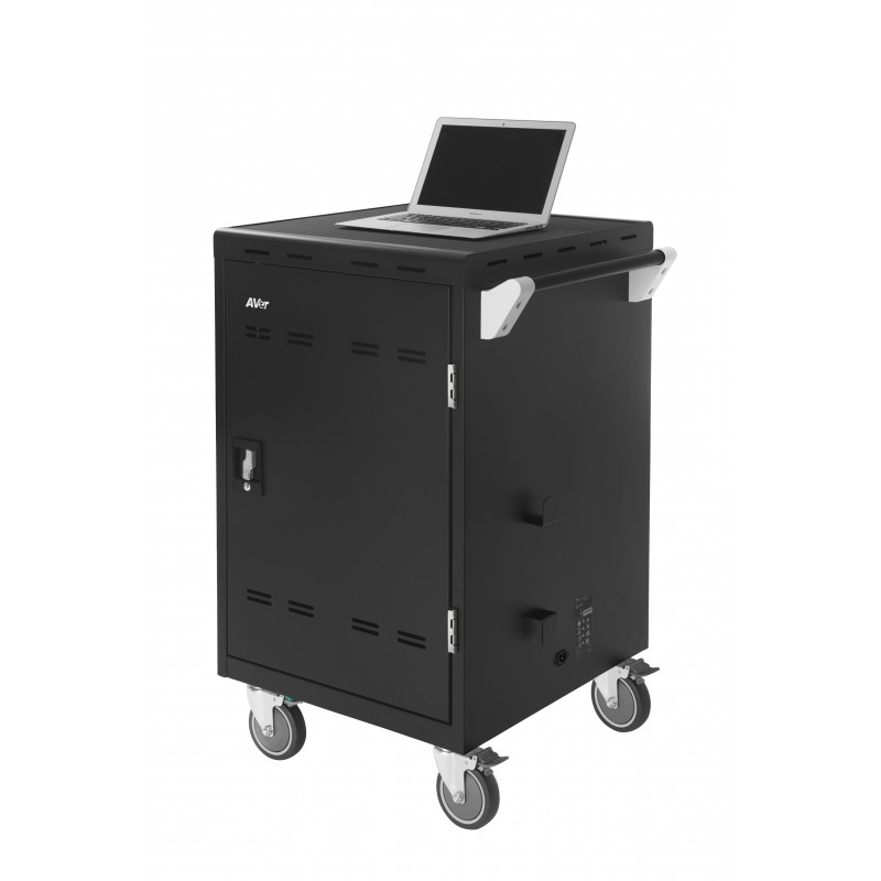 LEBA Flex 24 trolley per notebook per 24 notebook fino a 15,6 pollici - grigio chiaro/antracite