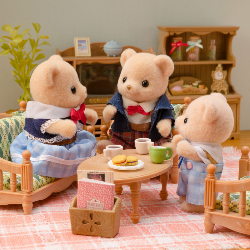 EPOCH Sylvanian Families famiglia orsi Biscuit - 4 figure da collezione