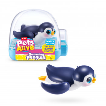 Zuru Pets Alive pinguino galleggiante - colori assortiti, giocattolo robotico da bagno