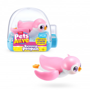 Zuru Pets Alive pinguino galleggiante - colori assortiti, giocattolo robotico da bagno
