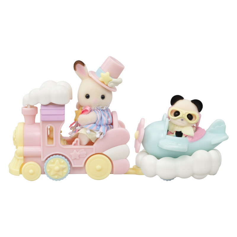 Sylvanian Families Set di gioco parco divertimenti con trenino