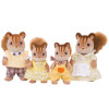 Set di figure Epoch Sylvanian Families famiglia scoiattoli noce
