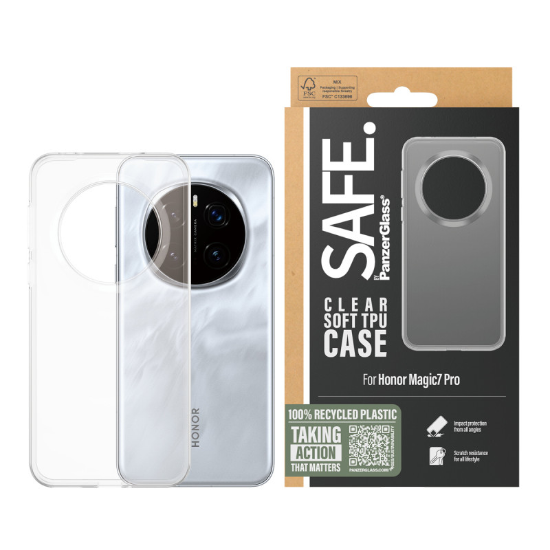 PanzerGlass SAFE custodia TPU per Honor Magic7 Pro 5G - trasparente