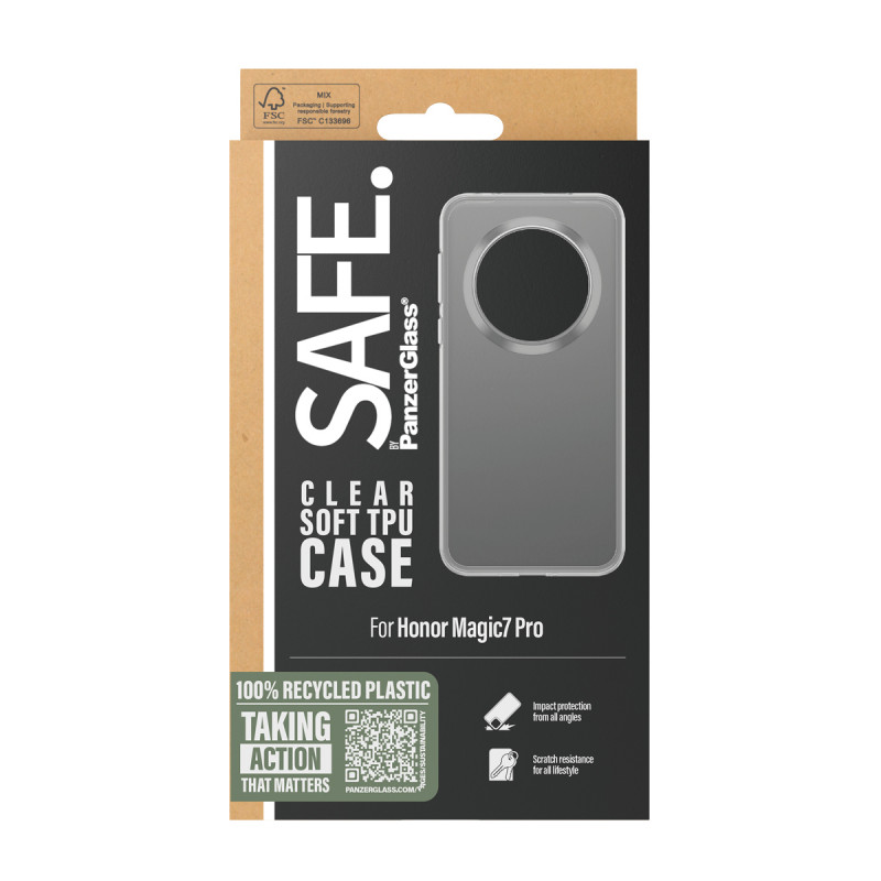 PanzerGlass SAFE custodia TPU per Honor Magic7 Pro 5G - trasparente