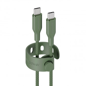 PanzerGlass Racing cavo USB-C a USB-C 60W 1,2 m verde